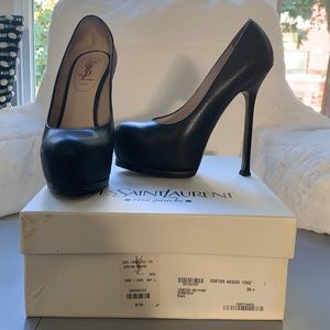 Yves Saint Laurent Black Tribtoo 105 Pump/shoes